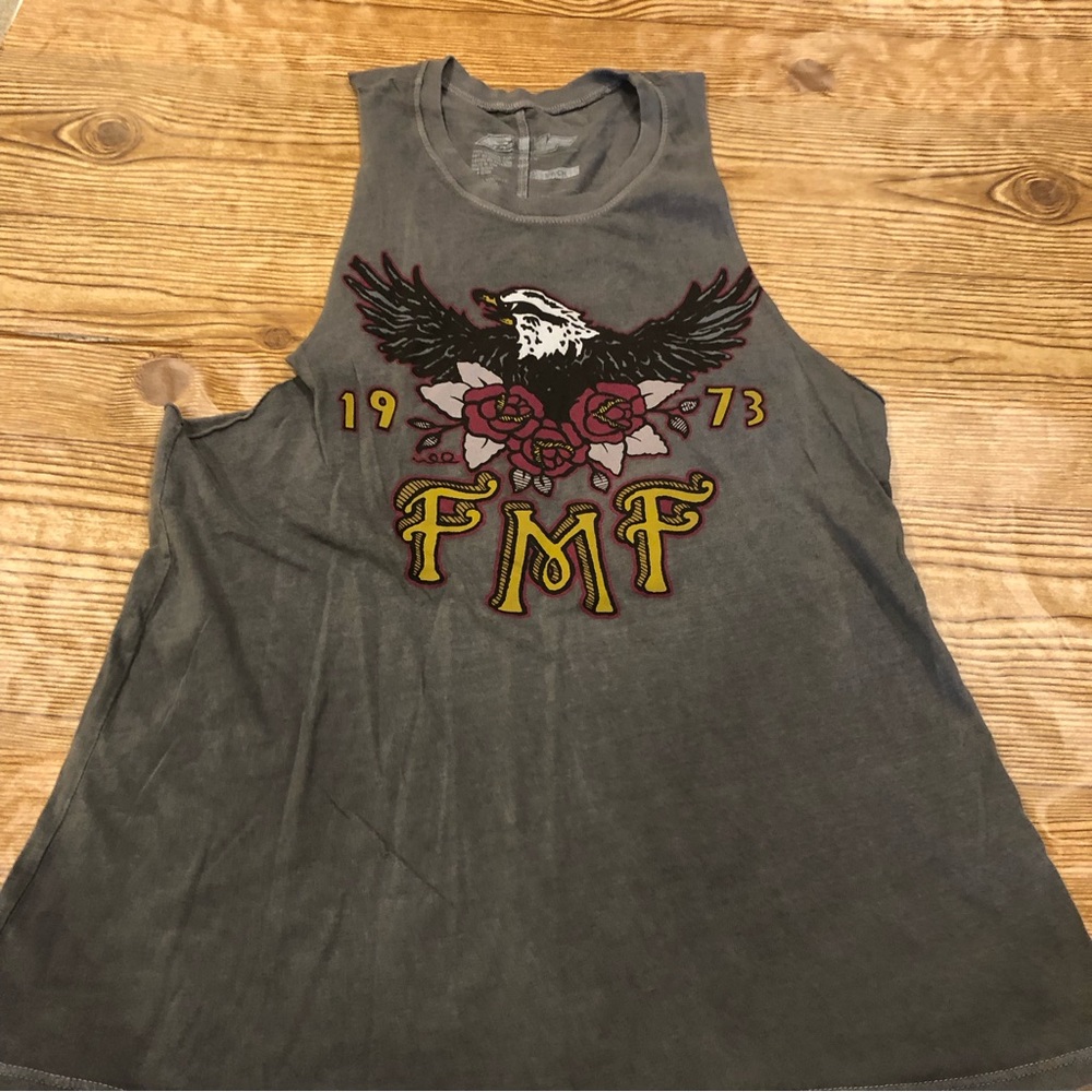 NWOT FMF Racing 1973 sexy tank cut sleeves